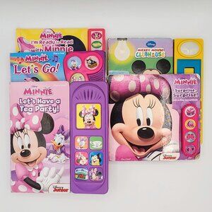 Disney Minnie and Mickey Mouse books  with Sound & Music! Lot of 5. SHIPS FREE!